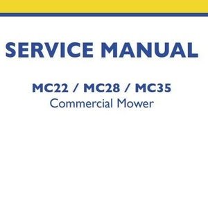 MC22 MC28 MC35 New Holland Service Repair Manual PDF Download