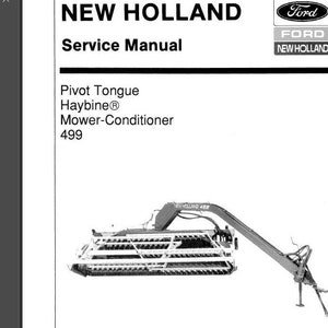 499 Pivot Tongue Haybine Mower Conditioner New Holland Service Repair Manual PDF Download