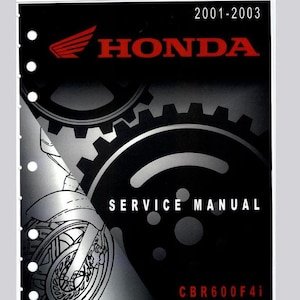 Honda CBR 600F4i 2001-2003 Service Repair Manual pdf Download