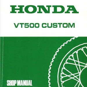 Honda VT500c 1983 Service Repair Manual pdf Download
