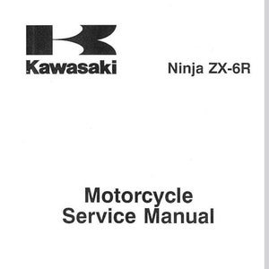 Kawasaki ZX6R 2000 2001 2002 Service Repair Manual pdf Download