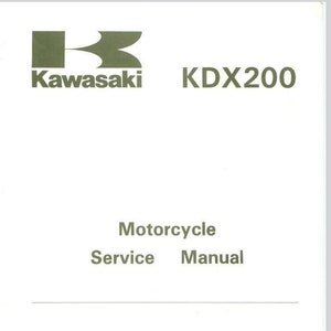 Kawasaki KDX200 89-94 Service Repair Manual pdf Download