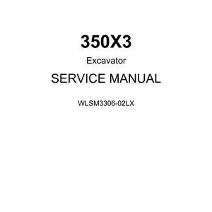 Linkbelt Excavator 350 X3 Shop Service Manual (PDF Download)