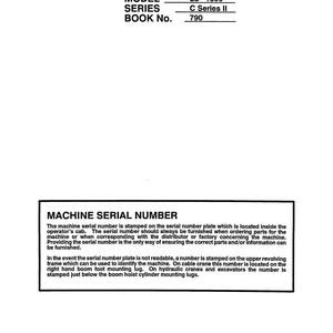 Linkbelt Excavator LS-1600CII EX Shop Manual (PDF Download)