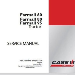 Farmall 60, 80, 95 Tractors Service Manual Repair Case IH Pdf Download