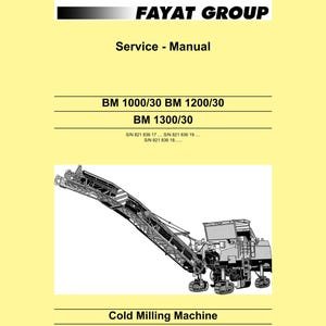 Bomag BM 1000-30/1200-30/1300-30 Service Repair Manual (PDF Download)
