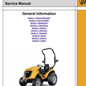 JCB 323HST, 327HST TRACTOR Lawnmover Service Manual Download PDF