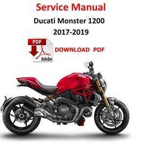 Ducati Monster 1200 2016 - 2019  PDF Service Manual Repair Guide workshop Pages 1151  M1200 Motorrad Handbuch