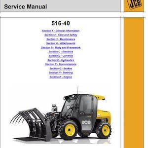 JCB 516-40 Compact LOADALL Service Manual Download PDF