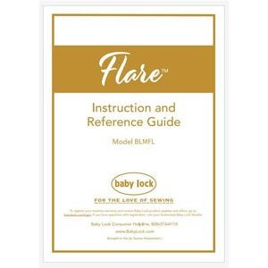 Baby Lock FLARE BLMFL Operation Instruction Manual PDF Instant Download
