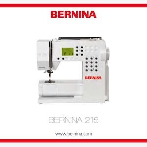 Bernina SIMPLY RED 215 Operation Instruction Manual PDF Instant Download
