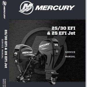 Mercury 25 30 EFI and 25 Jet EFI Outboard 4 Stroke Service Manual pdf Download