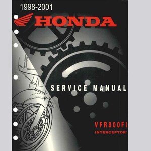 Honda VFR800FI Interceptor '98-01 Service Repair Manual pdf Download
