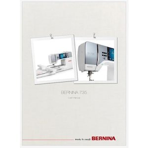 Bernina 735, B735, 735QE, 735QEE Operation Instruction Manual PDF Instant Download