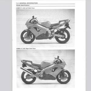 Kawasaki ZX9R 1998 1999 Service Repair Manual pdf Download