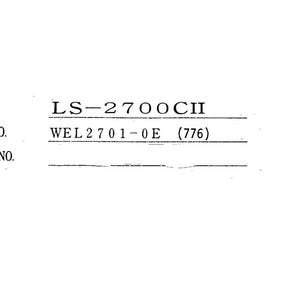 Linkbelt Excavator LS-2700CII EX Shop Manual (PDF Download)