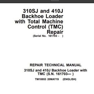 310SJ, 410J Repair John Deere Technical Manual Pdf Download