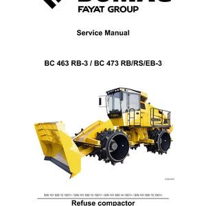 Bomag BC 463/473 Service Repair Workshop Manual - English (PDF Download)