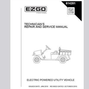 Electric 2010-2012 ST400 EZ go Service Manual Pdf Download