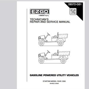 Gas 2000 ST350, St Sport Golf Cart Service Manual Pdf Download