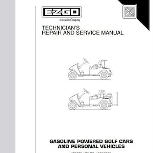 Gas 1999-2000 Fleet, Freedom, 4 Caddy Shuttle Golf Cart Service Manual Pdf Download