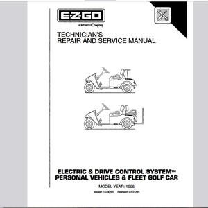 Electric 1996 TXT Fleet, TXT Freedom Hp, TXT 4 Caddy Golf Cart Service Manual Pdf Download