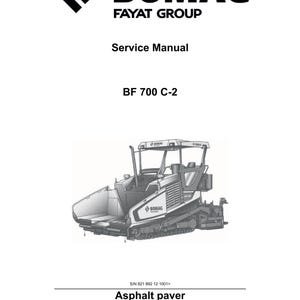 Bomag BF 700 C-2 Service Manual: Repair & Workshop (PDF Download)