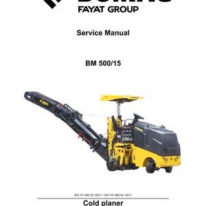 Bomag BM 500-15 Service Repair Workshop Manual (PDF Download)