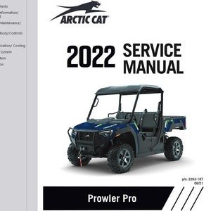 2022 Prowler Pro Service / Operators / Wiring Manual Arctic Cat ATV Pdf Download