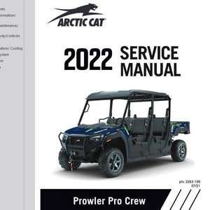 2022 Prowler Pro Crew Service / Operators / Wiring Manual Arctic Cat ATV Pdf Download
