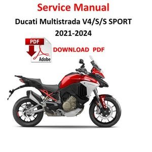 Ducati Multistrada V4 /S 2021 - 2024 PDF Service Manual Repair guide workshop Pages 1794  Motorrad Handbuch