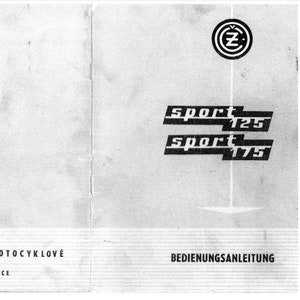 1967-1977 CZ Sport 125 Model 476 & 175 Sport Model 477 Motorcycle Service Manual 41 Pages English 56 pages in Czech Clear and Crisp Images