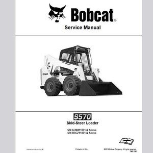Bobcat S570 Service Manual Skid Steer Loader 6990681 PDF digital download