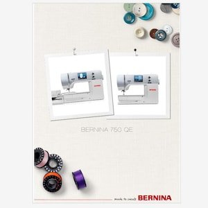 Bernina 750QE or B750QE Operation Instruction Manual PDF Instant Download