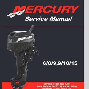 Mercury 6hp 8hp 9.9hp 10hp 15hp 2-Stroke Service Manual Pdf Download