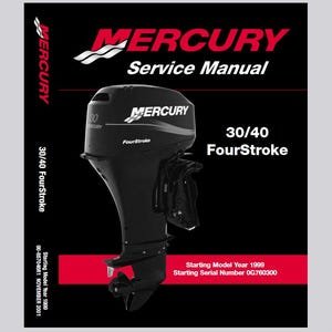 MERCURY 30hp 40hp 4-Stroke Engines Service Manual pdf Download