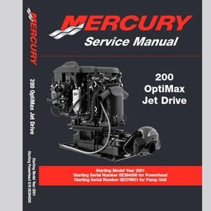 MERCURY 200hp OptiMax Jet Drive Service Manual pdf Download