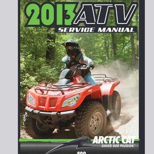 2013 400 Arctic Cat ATV Service / Operators / Wiring Manuals Pdf Download