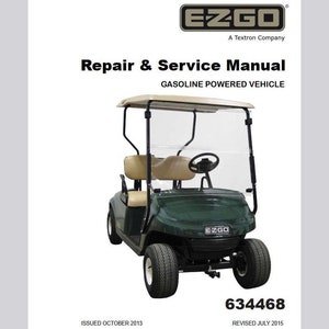 2014 2015 GAS EZ Go TXT Fleet Freedom Golf Cart Shuttle Service Manual Pdf Download