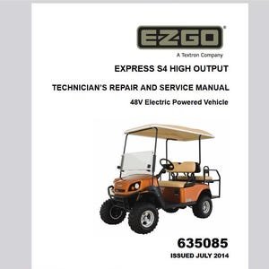 ELECTRIC 2014 up Ez Go S4 Express 48v Service Manual Pdf Download