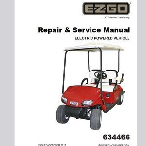 2014 2015 ELECTRIC EZ Go TXT Fleet Freedom Golf Cart Shuttle Service Manual Pdf Download