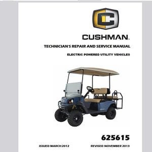 2012 up Cushman 4X Shuttle ELECTRIC Service Manual Pdf Download