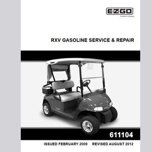 GAS 2009-2015 RXV Freedom Golf Cart Shuttle 2 + 2 EZ Go Service Manual Pdf Download