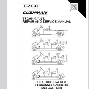 Electric 2005-2011 Shuttle 4/6, Bellhop 2/4/6, TXT 5E EZ go Service Manual Pdf Download