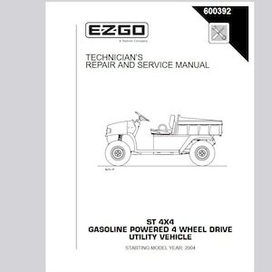 Gas 2004-2005 ST 4X4 Service Manual Pdf Download
