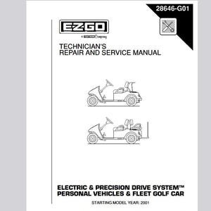 ELECTRIC 2001-2007 Freedom, Fleet, Shuttle 2+2 Golf Cart Service Manual Pdf Download