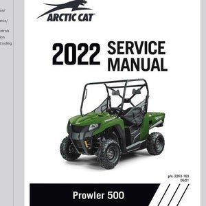 2022 Prowler 500 Service / Operators / Wiring Manual Arctic Cat ATV Pdf Download