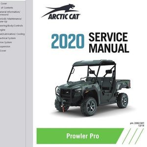2020 Prowler Pro Service / Operators Manuals Arctic Cat ATV Pdf Download