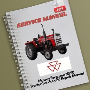 Massey Ferguson MF50 Tractor Service and Repair Manual