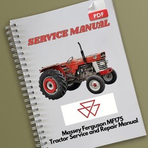 Massey Ferguson MF175 Tractor Service and Repair Manual